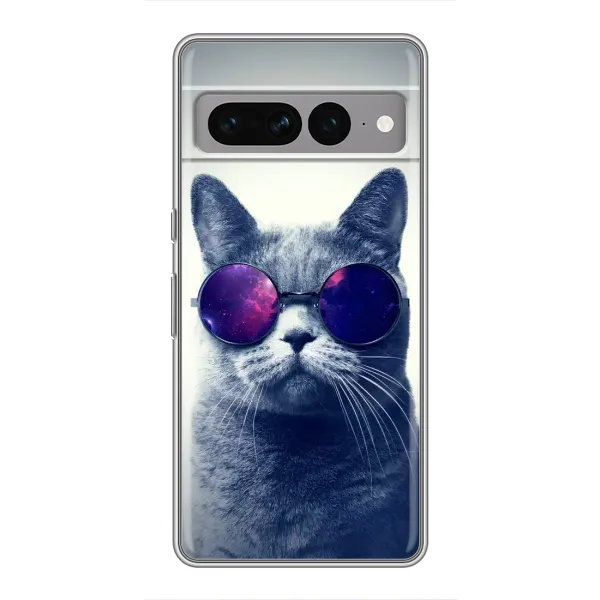 Чехол с рисунком «Стильный КОТ» для Google Pixel 7 Pro Чехол с рисунком «Стильный КОТ» для Google Pixel 7 Pro