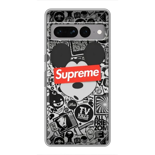 Чехол с рисунком «Supreme Маус» для Google Pixel 7 Pro Чехол с рисунком «Supreme Маус» для Google Pixel 7 Pro