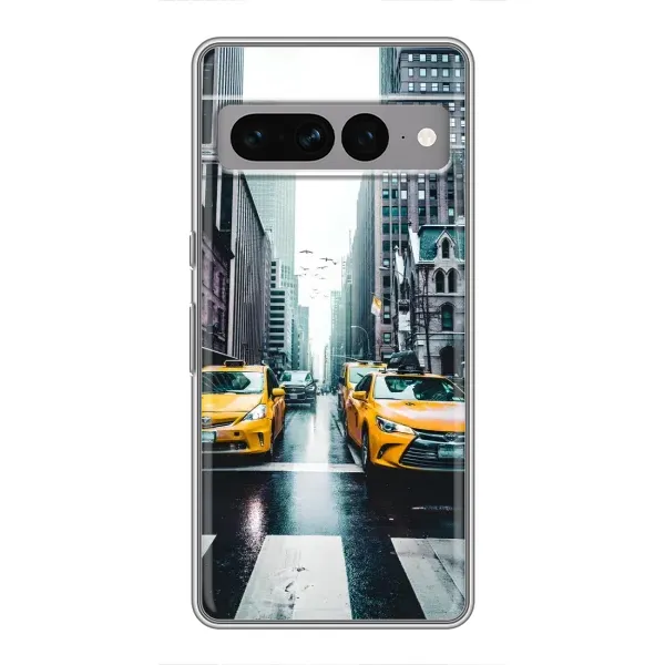 Чехол с рисунком «Такси» для Google Pixel 7 Pro