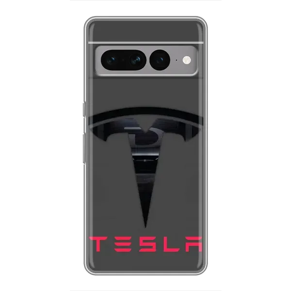 Чехол с рисунком «Logo TESLA» для Google Pixel 7 Pro Чехол с рисунком «Logo TESLA» для Google Pixel 7 Pro