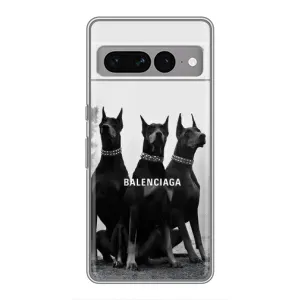 Чехол ДОБЕРМАН для Google Pixel 7 Pro (Три добермана)