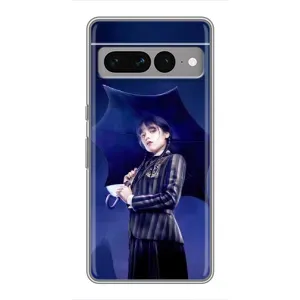 Чохол з картинкою Венсдей на Google Pixel 7 Pro (Венсдей з парасолькою)