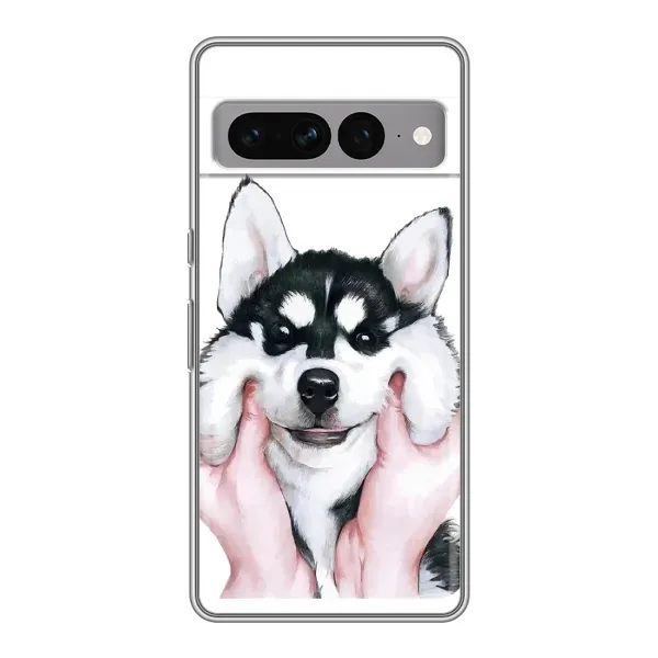 Чехол с рисунком «Собака Хаски» для Google Pixel 7 Pro Чехол с рисунком «Собака Хаски» для Google Pixel 7 Pro