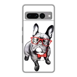 Бампер для Google Pixel 7 Pro с картинкой "Песики" (В очках)
