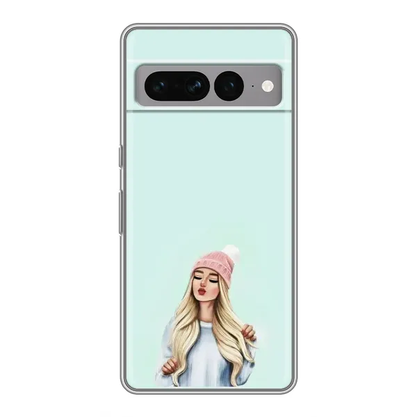 Чехол с рисунком «В шапке» для Google Pixel 7 Pro