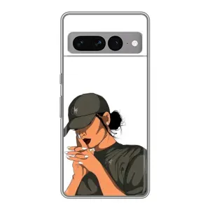 Силіконовый Чохол на Google Pixel 7 Pro з картинкой Модных девушек (У зеленому)