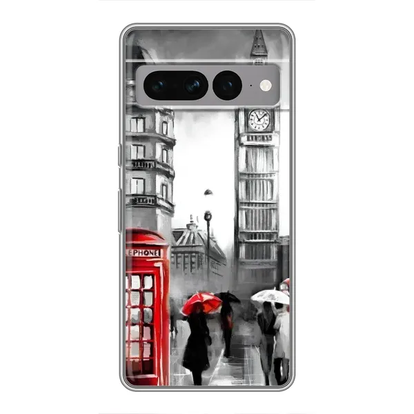 Чехол с рисунком «Вид на Биг Бен» для Google Pixel 7 Pro