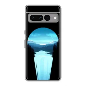 Чехол с рисунком «Синий Водопад» для Google Pixel 7 Pro