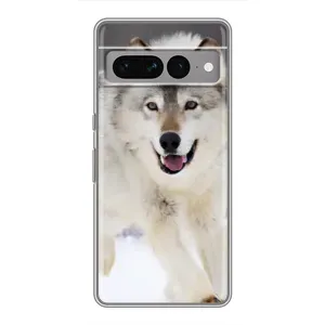 Чехол с Волком на Google Pixel 7 Pro (Волк на снегу)