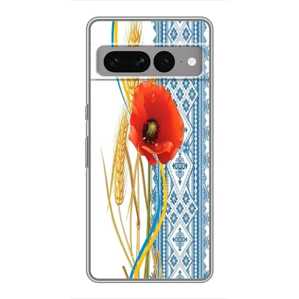 Чехол с рисунком «Вышиванка с цветком» для Google Pixel 7 Pro Чехол с рисунком «Вышиванка с цветком» для Google Pixel 7 Pro