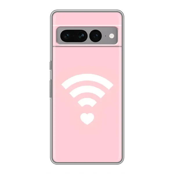 Чехол с рисунком «WiFi Love» для Google Pixel 7 Pro Чехол с рисунком «WiFi Love» для Google Pixel 7 Pro