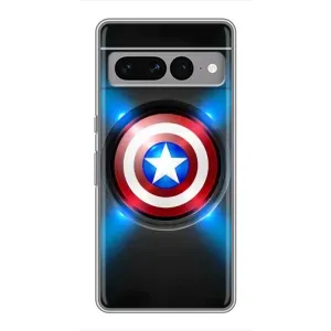 Чехол с Щитом Капитана Америки на Google Pixel 7 Pro (Яркий Щит Капитана)