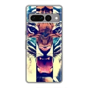 Чехлы с изображением разных животных для Google Pixel 7 Pro (Яркий Тигр)