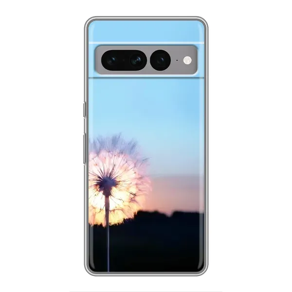 Чохол з малюнком «Захід з кульбабкою» для Google Pixel 7 Pro Чохол з малюнком «Захід з кульбабкою» для Google Pixel 7 Pro