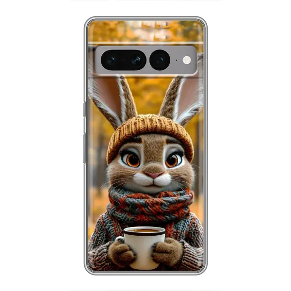 Чохол з малюнком «Зайчик з кавою» для Google Pixel 7 Pro Чохол з малюнком «Зайчик з кавою» для Google Pixel 7 Pro