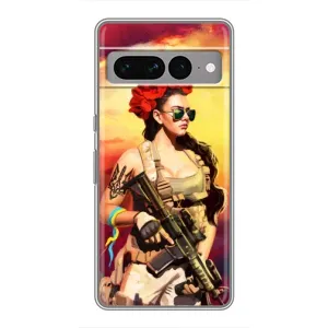 Чохол з малюнком «Жінка солдат» для Google Pixel 7 Pro