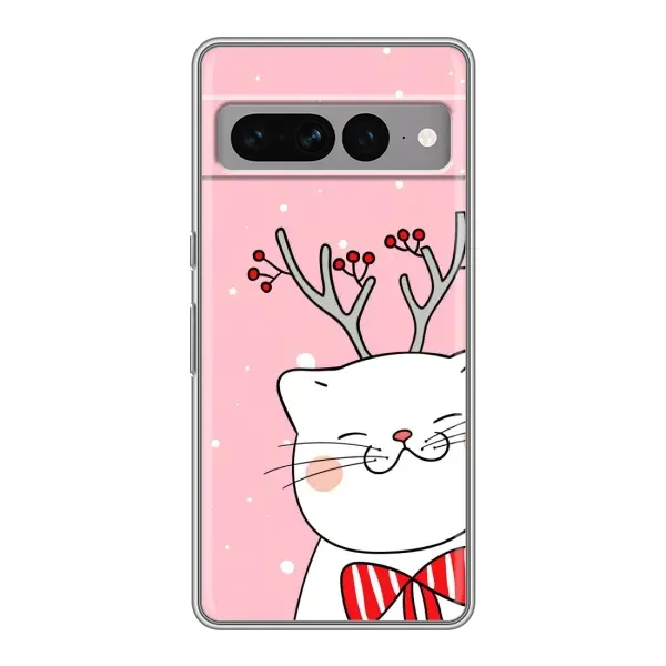 Чехол с рисунком «Зимний кот» для Google Pixel 7 Pro Чехол с рисунком «Зимний кот» для Google Pixel 7 Pro