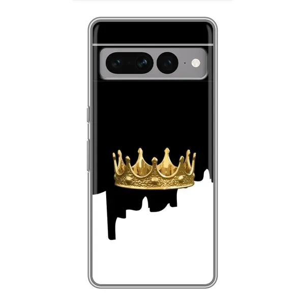 Чехол с рисунком «Золотая корона» для Google Pixel 7 Pro Чехол с рисунком «Золотая корона» для Google Pixel 7 Pro