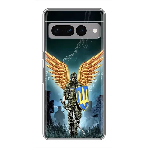 Чехол с рисунком «ЗСУ з крильями» для Google Pixel 7 Pro