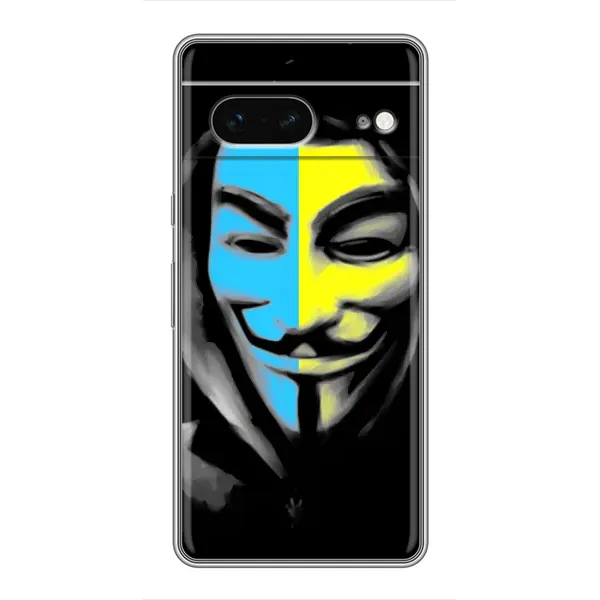 Чехол с рисунком «Анонимус патриот» для Google Pixel 7 Чехол с рисунком «Анонимус патриот» для Google Pixel 7