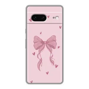 Чохол банти для Google Pixel 7 (Бант на рожевому)