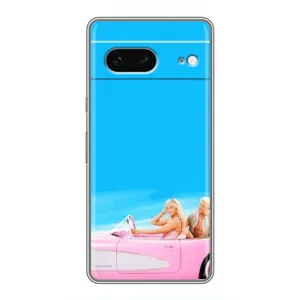 Силиконовый Чехол Барби Фильм на Google Pixel 7 (Барби и Кен)