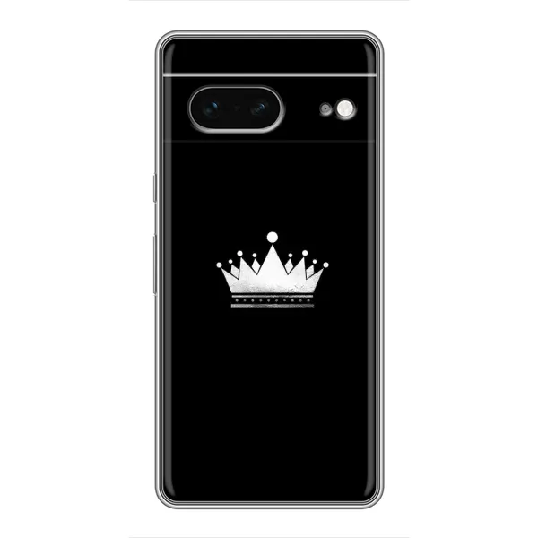 Чехол с рисунком «Белая корона» для Google Pixel 7 Чехол с рисунком «Белая корона» для Google Pixel 7