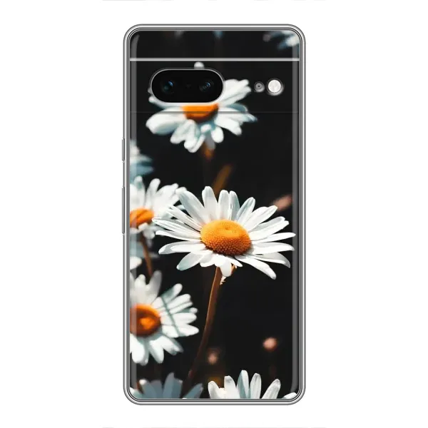 Чохол з малюнком «Білі ромашки» для Google Pixel 7 Чохол з малюнком «Білі ромашки» для Google Pixel 7