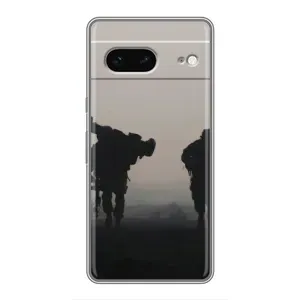 Чехлы на военную тематику для Google Pixel 7 (Бой солдат)