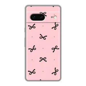 Чохол банти для Google Pixel 7 (Чорні бантики)