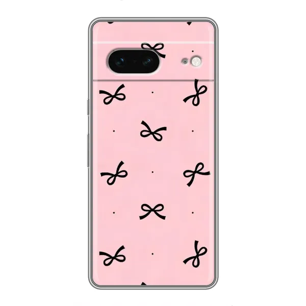 Чехол с рисунком «Черные бантики» для Google Pixel 7 Чехол с рисунком «Черные бантики» для Google Pixel 7