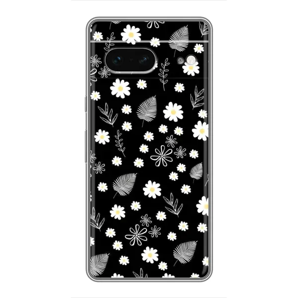 Чехол с рисунком «цветение на чорном» для Google Pixel 7 Чехол с рисунком «цветение на чорном» для Google Pixel 7