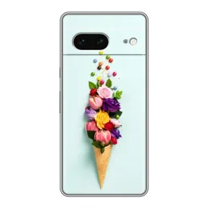 Чехлы с тематикой "ЦВЕТЫ" на Google Pixel 7 (Цветок-мороженное)