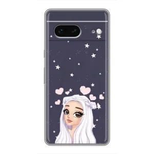 Чохол Стильні дівчата на Google Pixel 7 (Дівчина та серця)