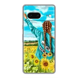 Чохол Стильні дівчата на Google Pixel 7 (Дівчина на полі)