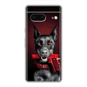 Чохол з малюнком «Доберман злий» для Google Pixel 7