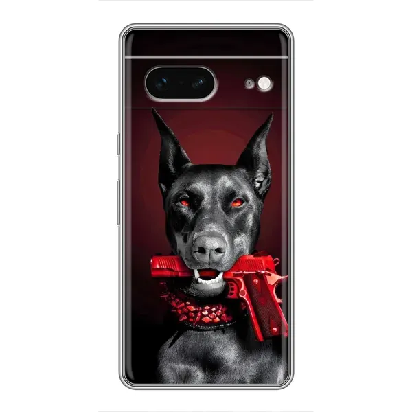 Чохол з малюнком «Доберман злий» для Google Pixel 7