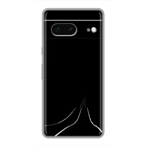 Чехол с картинками на черном фоне для Google Pixel 7 (Дорога)