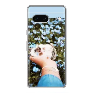 Чохли з зображенням різних тварин на Google Pixel 7 (Їжачок в руці)