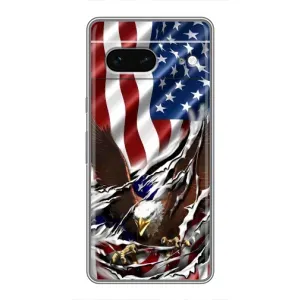 Чехол с рисунком «Флаг USA» для Google Pixel 7