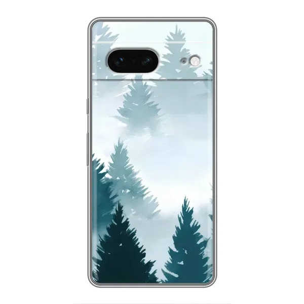 Чехол с рисунком «Горный лес» для Google Pixel 7