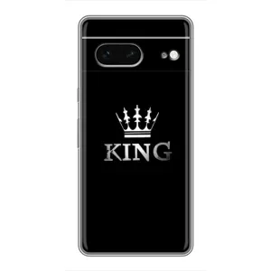 Чохол (Корона на чорному фоні) для Гугул Піксель 7 (KING)