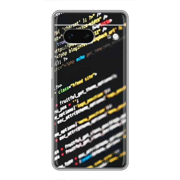 Чехол с рисунком «Код» для Google Pixel 7