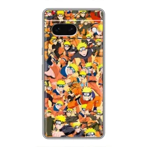 Чехлы с принтом Наруто на Google Pixel 7 (Коллаж Наруто)