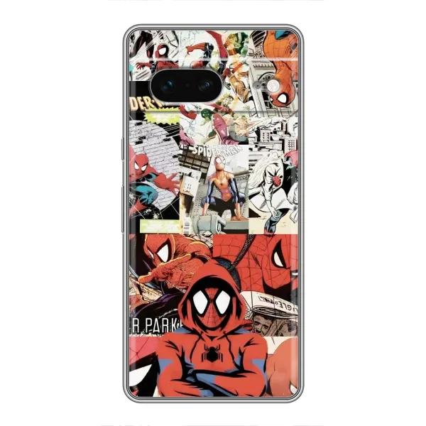 Чехол с рисунком «Комикс Паука» для Google Pixel 7 Чехол с рисунком «Комикс Паука» для Google Pixel 7