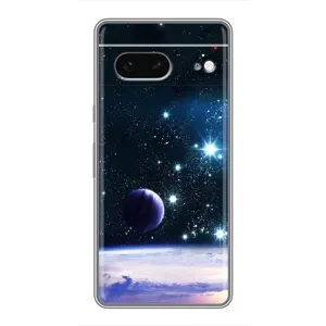 Чохол (ТПУ) з планетами на Google Pixel 7 (Космічний вид)