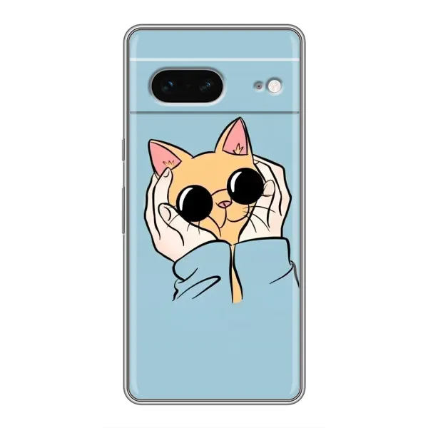 Чехол с рисунком «КОТИК в очках» для Google Pixel 7 Чехол с рисунком «КОТИК в очках» для Google Pixel 7