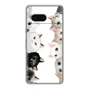 Силіконовий чохол з котиком для Google Pixel 7 (Коти)