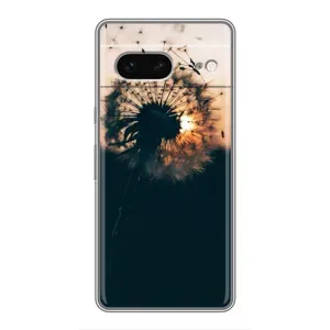 Силиконовый Чехол с одуванчиками на Google Pixel 7 (Красивый одуванчик)