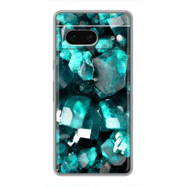 Чехол с рисунком «Кристалы» для Google Pixel 7 Чехол с рисунком «Кристалы» для Google Pixel 7